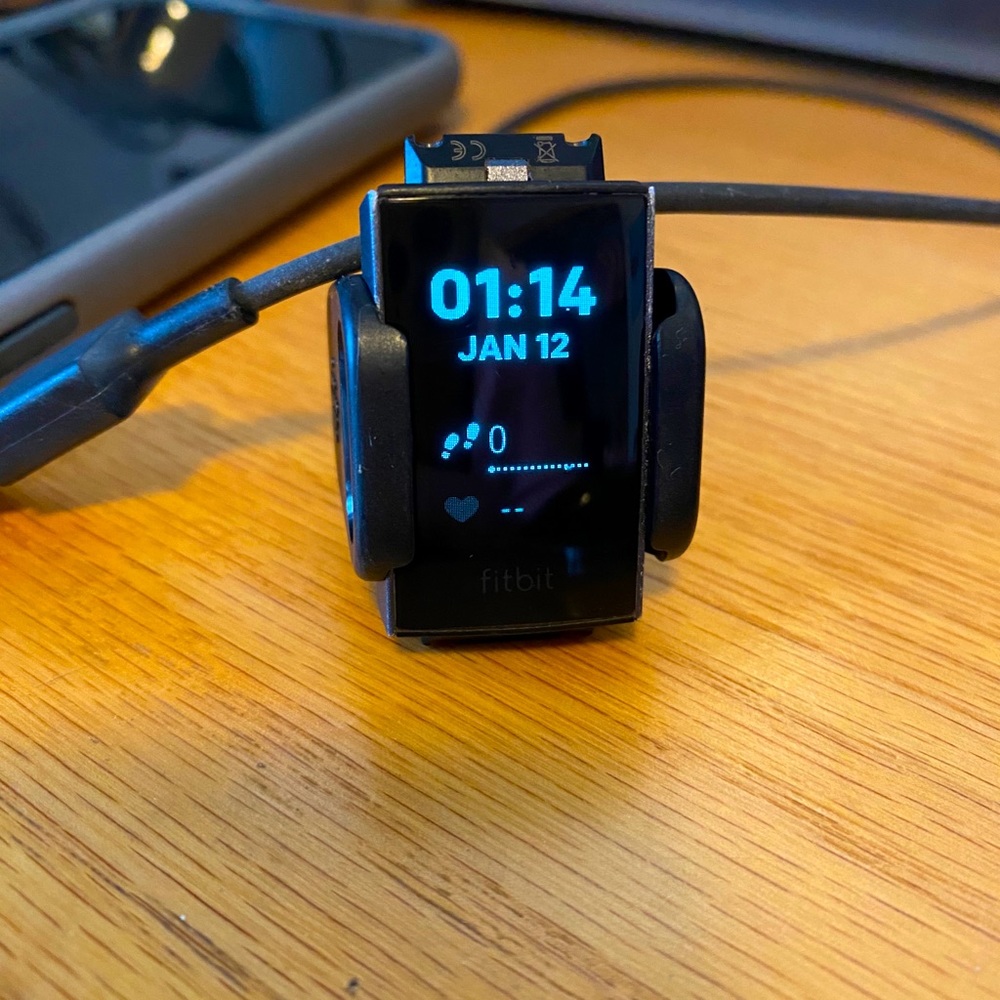 Fitbit Charge 3 with charger